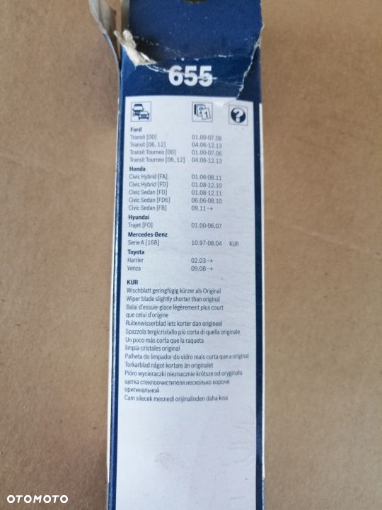 WYCIERACZKI BOSCH TWIN 650MM/550MM 655 KPL TRANSIT - 2
