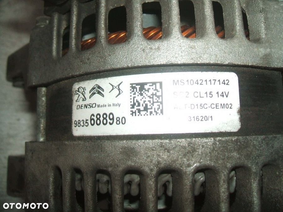 CITROEN C4 III PEUGEOT OPEL 1.2 ALTERNATOR DENSO 9835688980 - 6