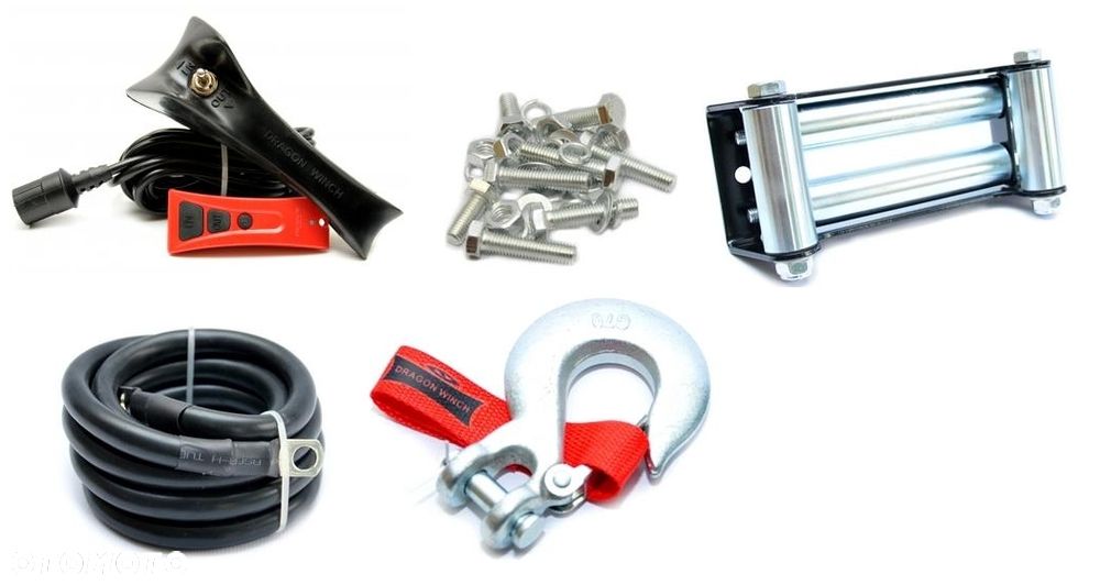 Wyciągarka elektryczna 6 ton wciągarka laweta 12V Dragon Winch 13000HD offroad - 2