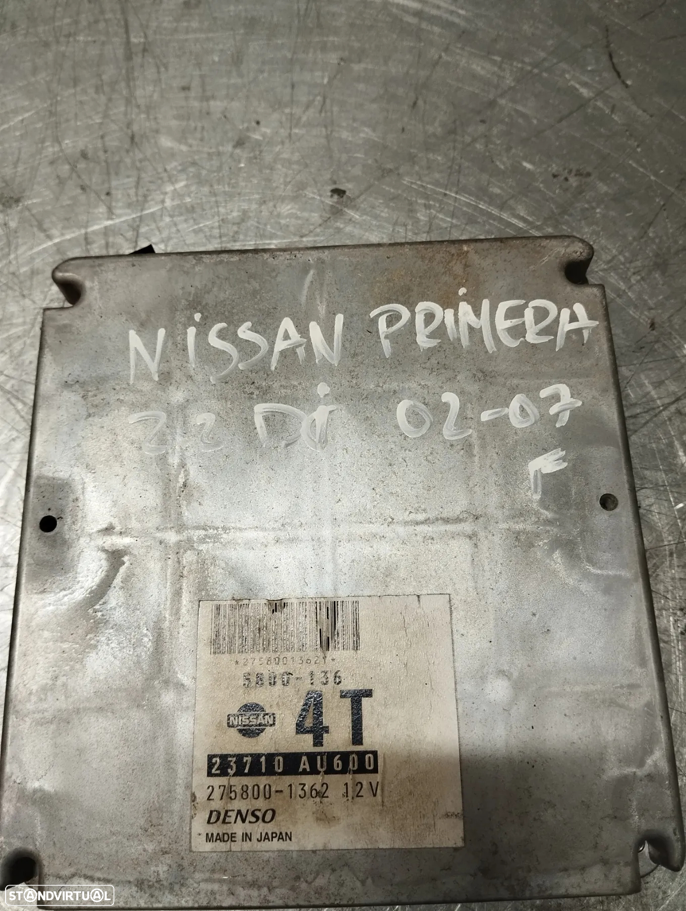 CENTRALINA DO MOTOR NISSAN PRIMERA 2.2DCI REF. 5800-136 23710AU600 275800-1362 - 2