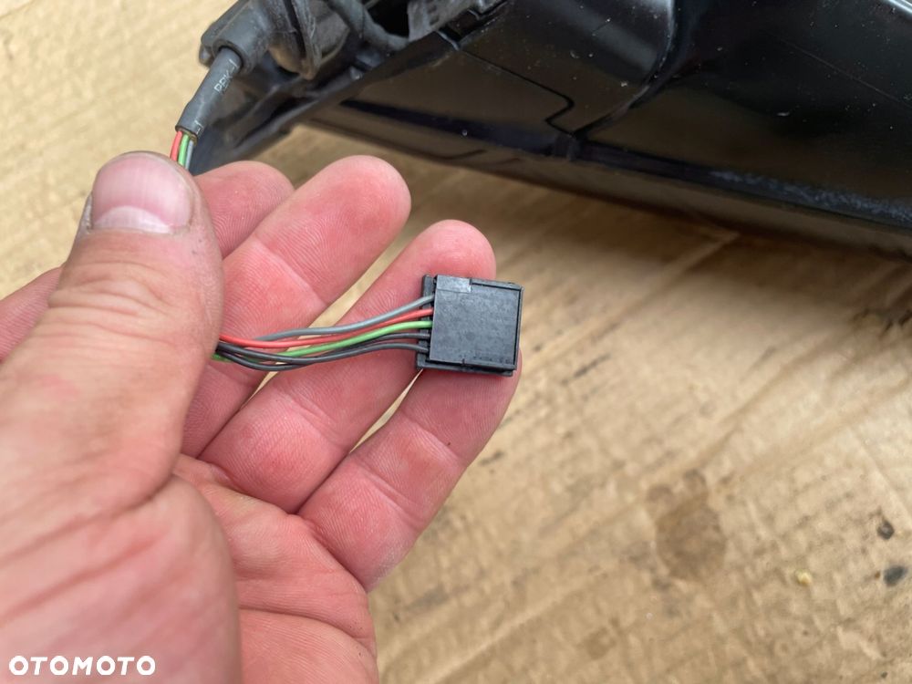 lusterko prawe bmw e46 coupe cabrio europa 5 pin czarne - 6