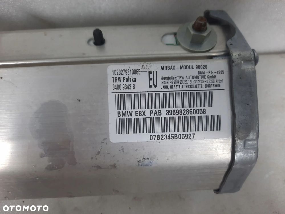 PODUSZKA PASAŻERA BMW E81 E82 E87 E88 396982860058 - 4