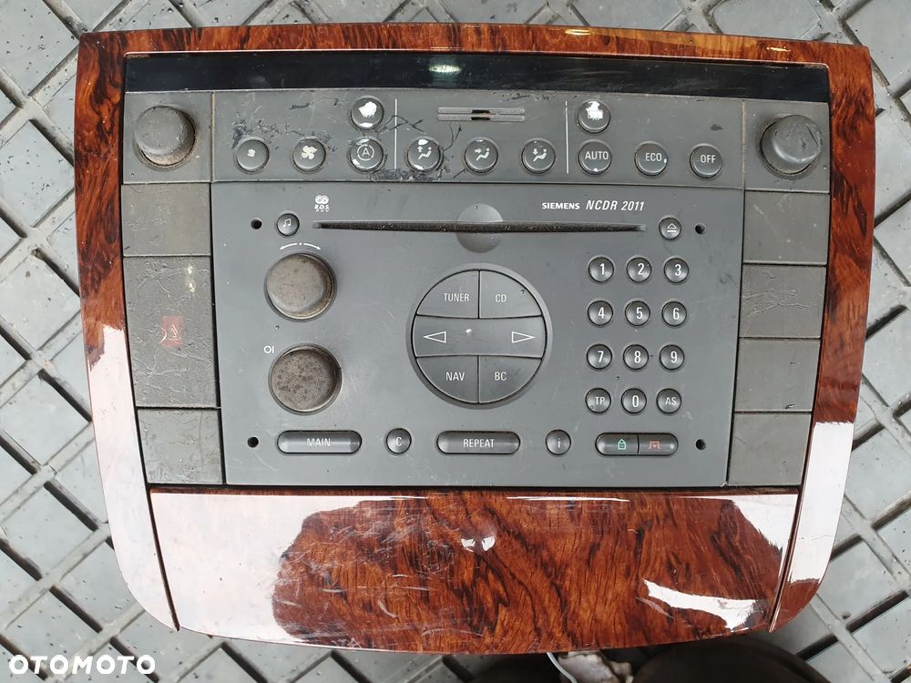 RADIO + RAMKA OPEL OMEGA KOMPLET DREWNO - 1