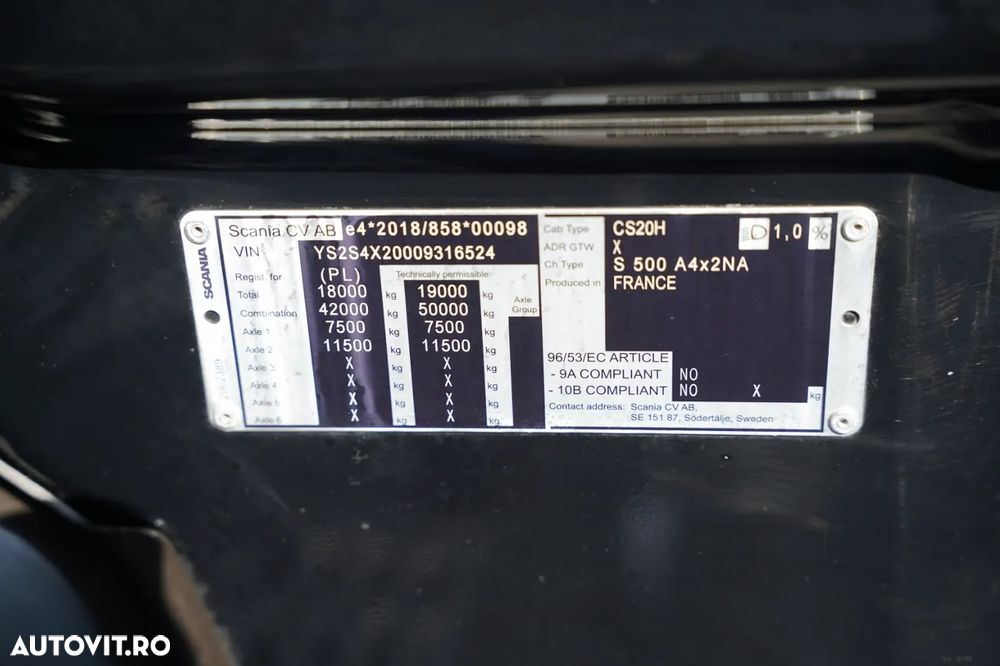 Scania S 500 / RETARDER / I-PARK COOL / 2023 - 38