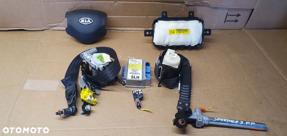 Poduszka konsoli kierowcy poduszki pasy sensor AIRBAG zestaw naprawczy Kia Sportage III - 1