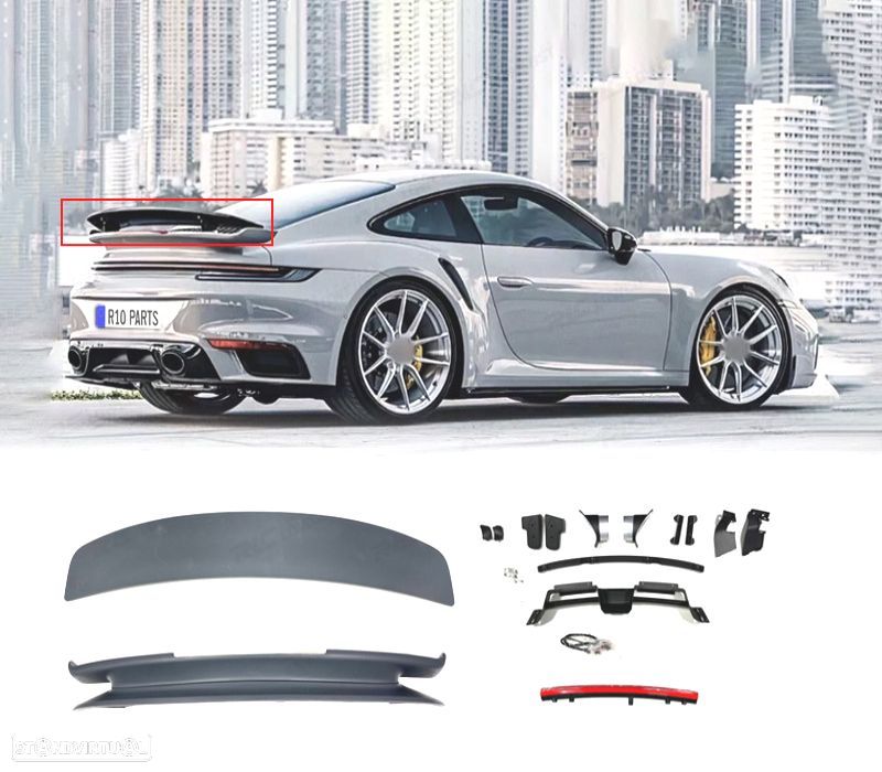 SPOILER COM AERODINÂMICA ATIVA PARA PORSCHE 911 CARRERA 992 19-23 - 1