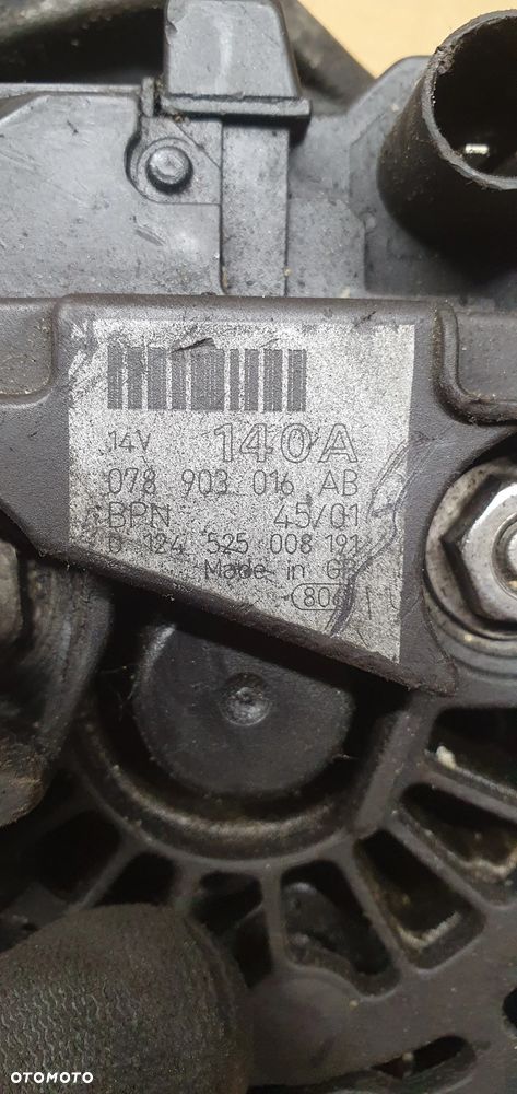 Alternator prądnica Audi A4 B6 078903016AB - 6