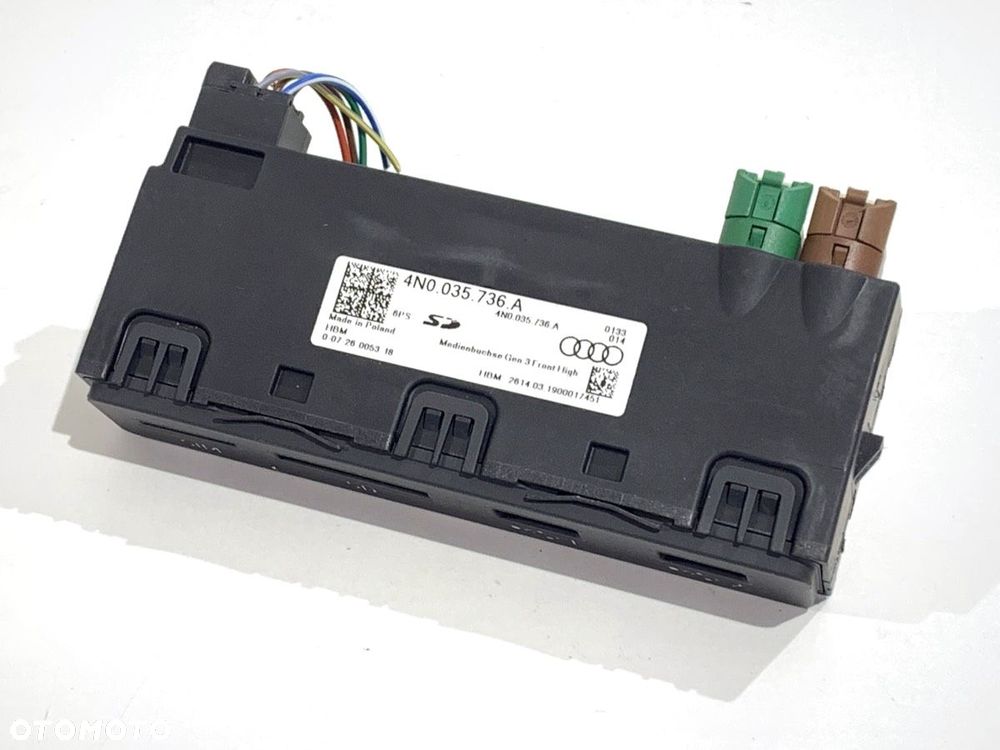 GNIAZDO USB  AUDI A8 D5 (4N2, 4N8) 2017 - 2022 50 TDI Mild Hybrid quattro 210 kW [286 KM] Hybryda - 2