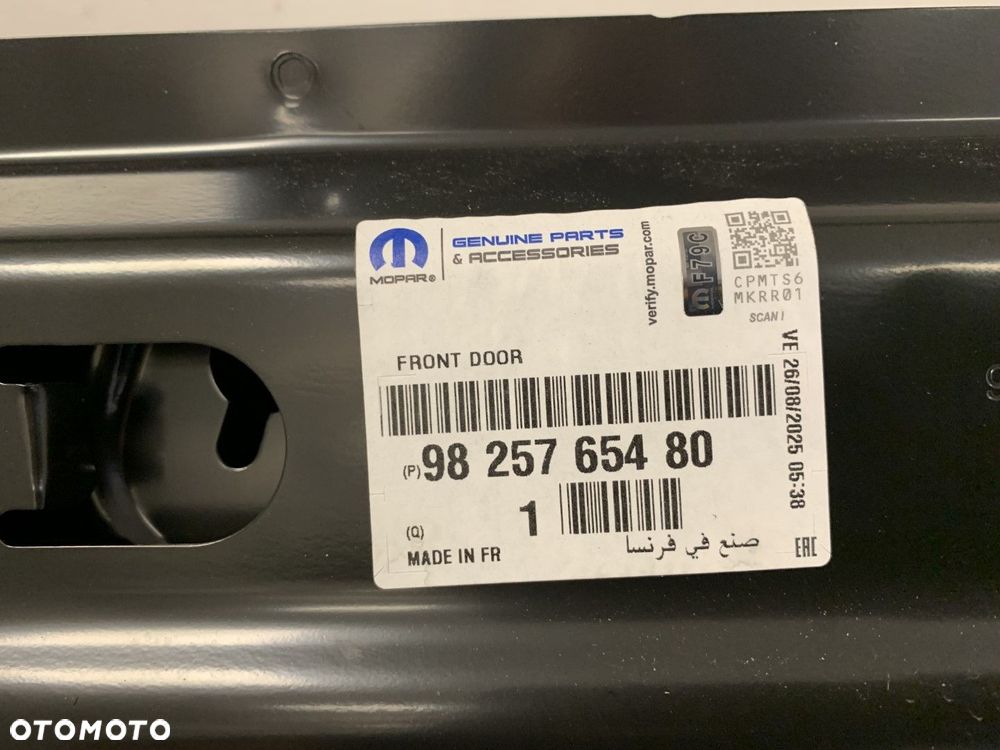 NOWE ORYGINALNE DRZWI PRAWE PRZEDNIE PRAWA PRZÓD CITROEN C5 AIRCROSS III 3 25-26 9825765480 - 9