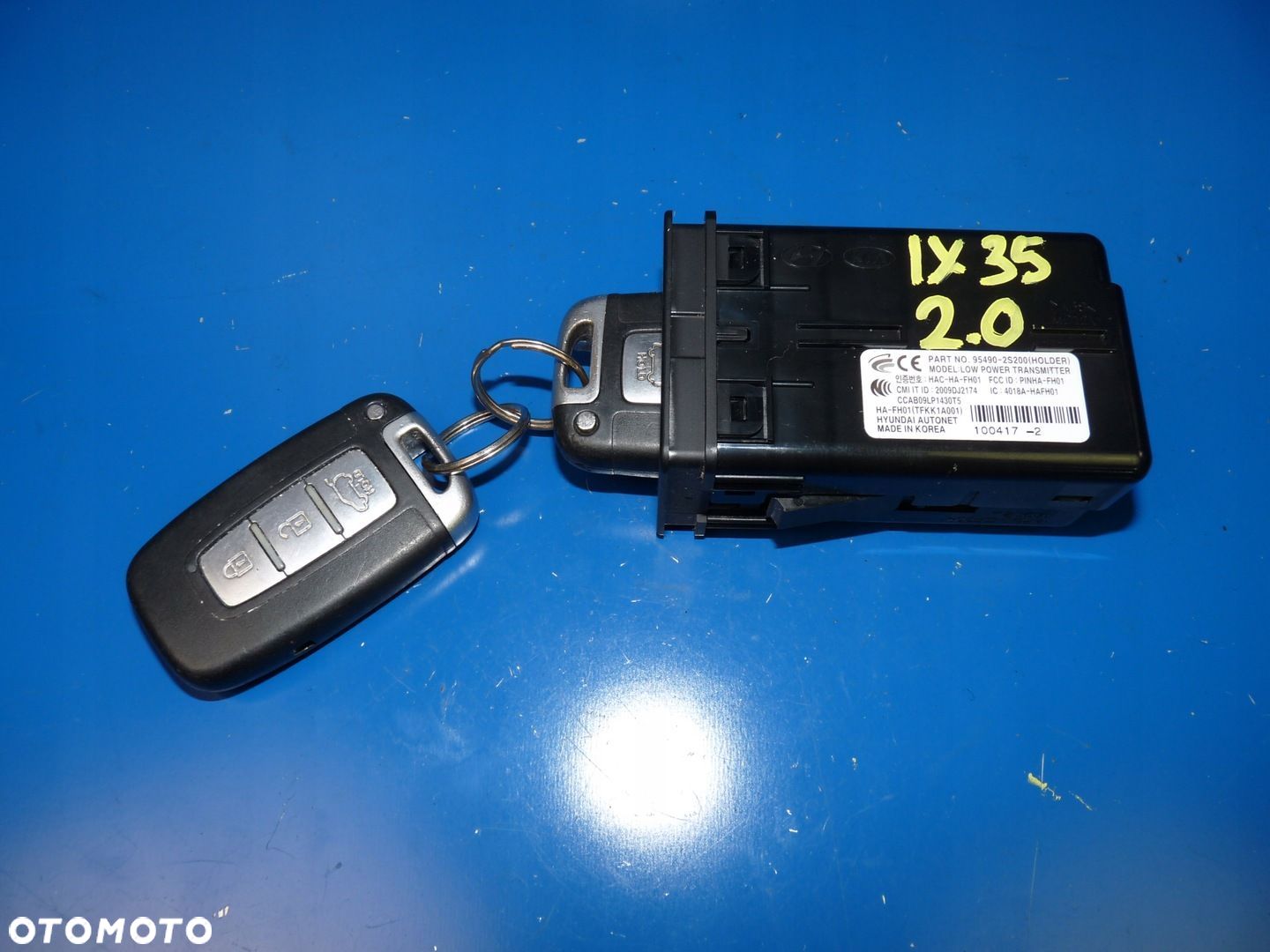 HYUNDAI IX35 STACYJKA  KLUCZYK X2 PILOT - 1
