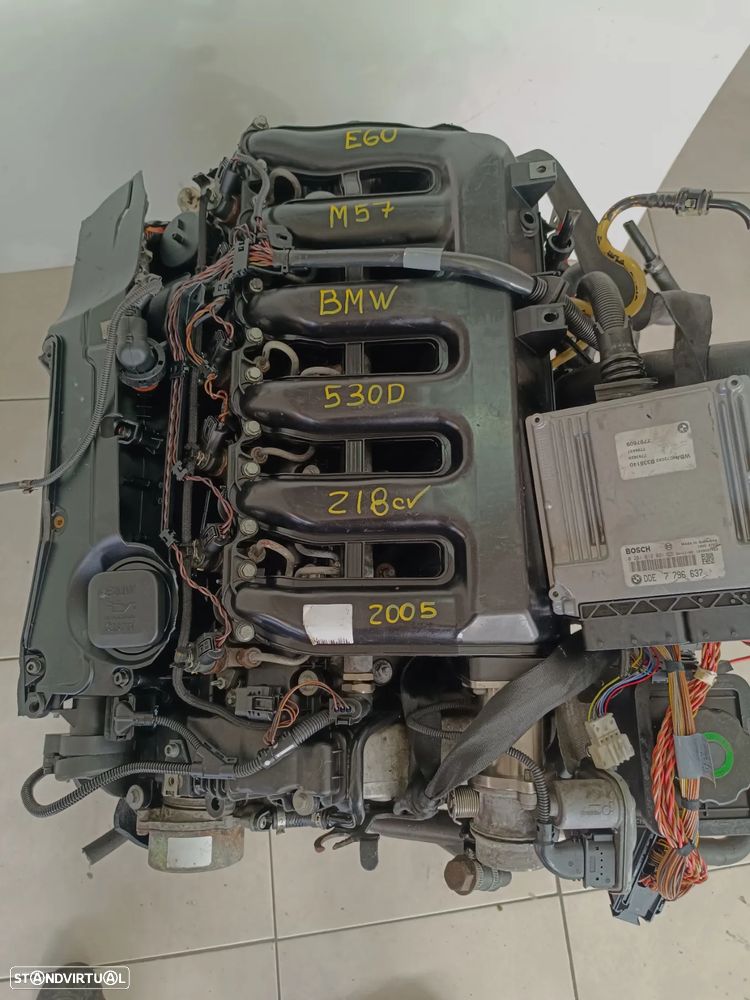 Motor m57 Bmw 530D 218cv bloco ferro E60 306D2 caixa velocidades ZF 6HP26 245KM - 5