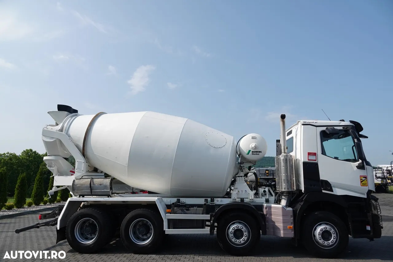 Renault C 380 / 8X4 / BETONĂ / POMPĂ / SCHWING STETTER 9 M3 / EURO 6 / 2017 AN - 13