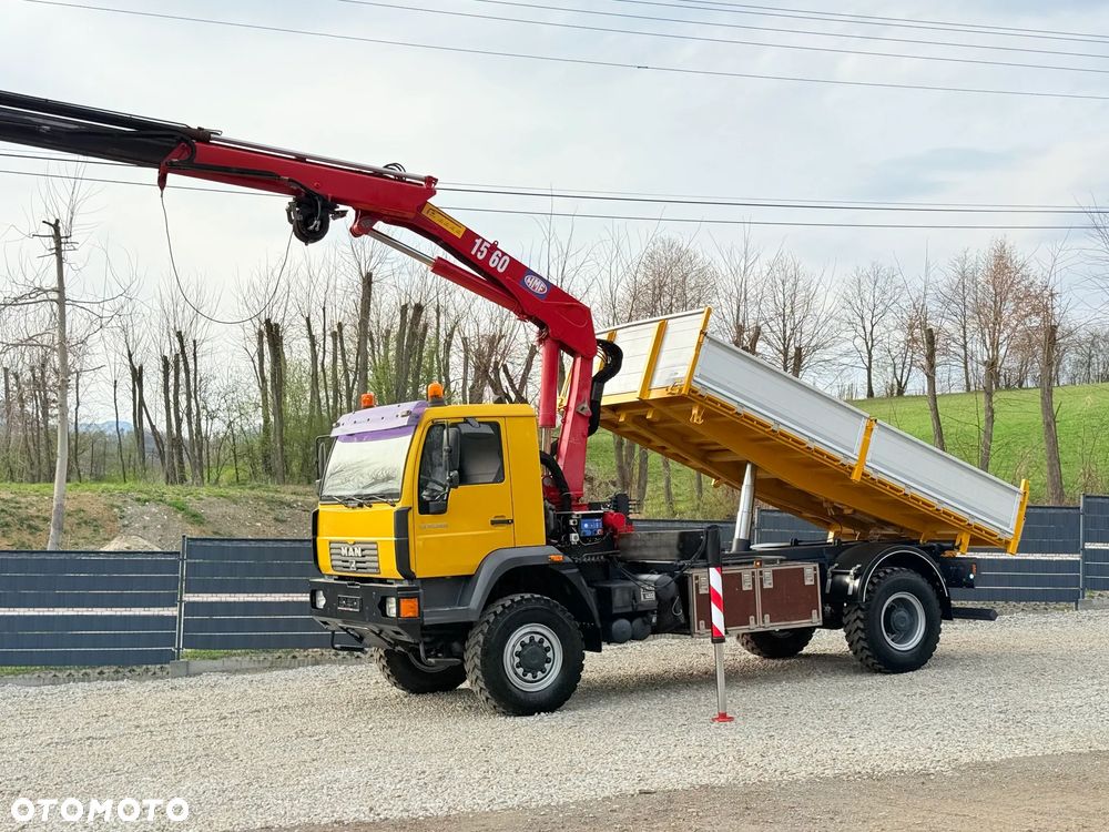 MAN * MAN LE 18.280 * HDS HMF 1560 * Kiper Wywrotka * 4x4 * Sprowadzony * Energetyka * - 23