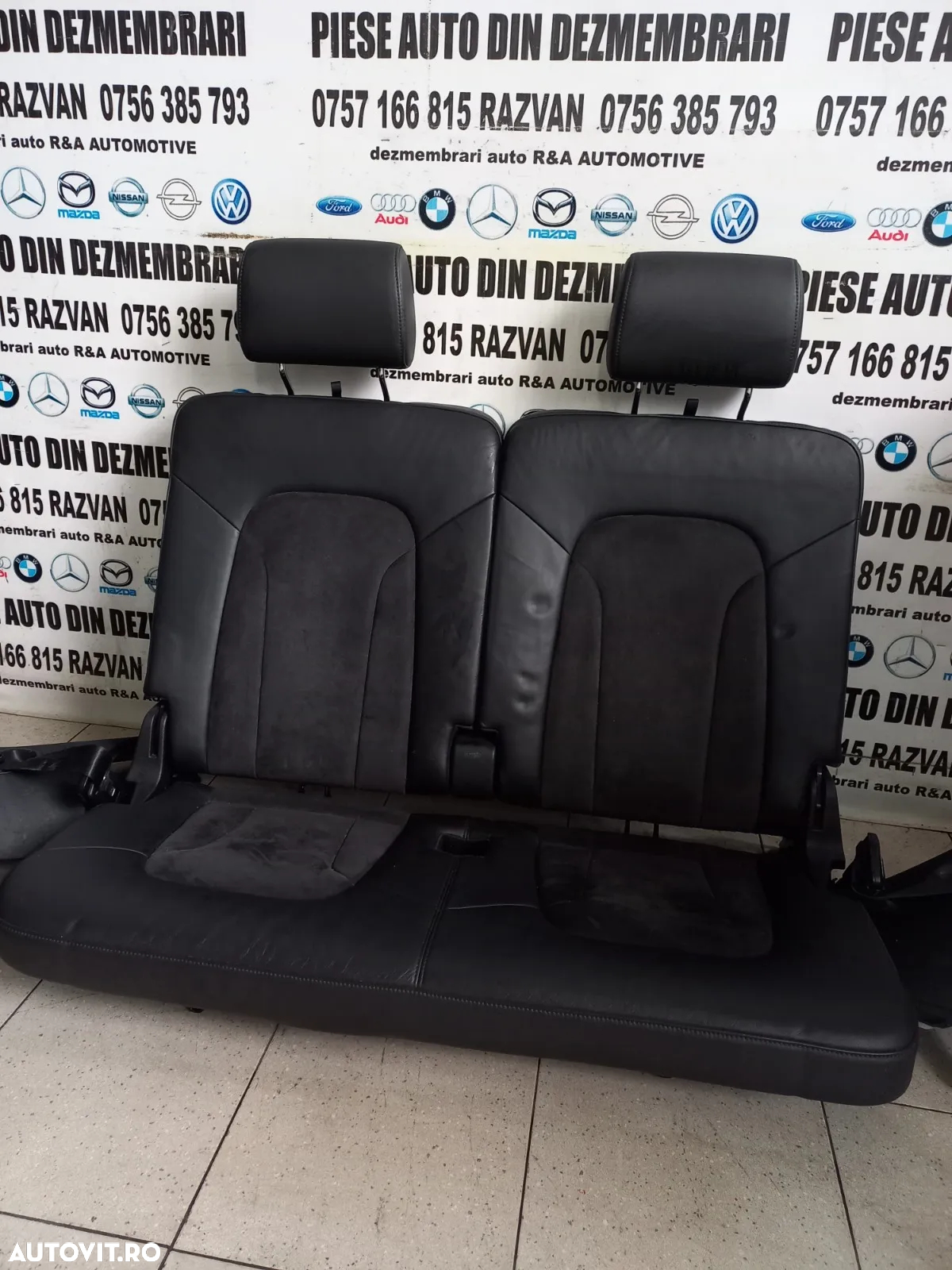 Scaune Spate Bancheta Locurile 6 Si 7 Din Piele Audi Q7 4L An 2006-2007-2008-2009-2010-2011-2012-20 - 2
