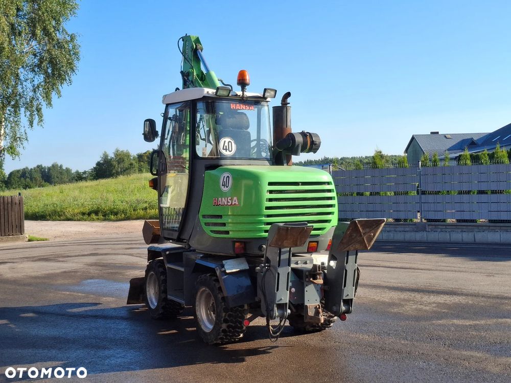 Inny Minikoparka Kołowa HANSA APZ531 Koparka Cmentarna Obrotowa 2008 Rok Napęd 4x4 Dodatkowa Łyżka Skrętna Oś - 2
