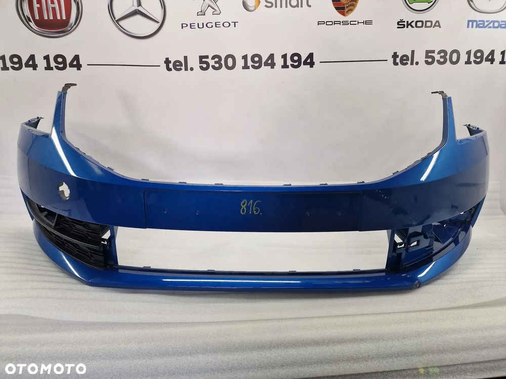 SKODA OCTAVIA III 3 LIFT 16- 5E0 ZDERZAK PRZEDNI PRZÓD NIEBIESKI METALIK , NR 5E0807221N , NR AUKCJI NZ816 - 1