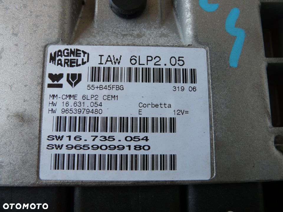Zestaw startowy komputer 9659099180 stacyjka BSI Citroen C4 1,4 16V - 2