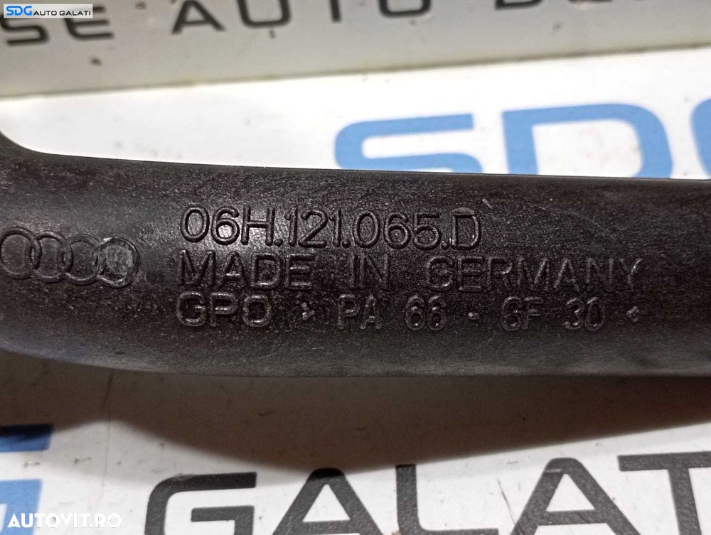 Conducta Apa Lichid Racire Motor Antigel Audi A4 B8 1.8 TFSI 2008 - 2016 Cod 06H121065D [M5637] - 2