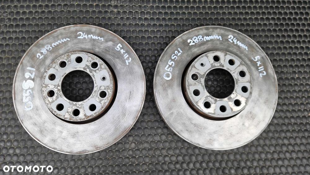 Tarcze Tarcza 288mm 245mm 5x112 Klocki Hamulce Przód Przednie Tył Tylne Audi A4 B6 B7 - 4