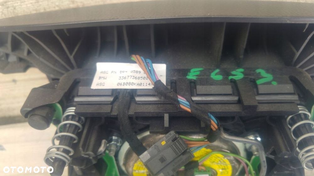 BMW E65 E65 LIFT PODUSZKA KIEROWNICY AIRBAG CZARNA - 8