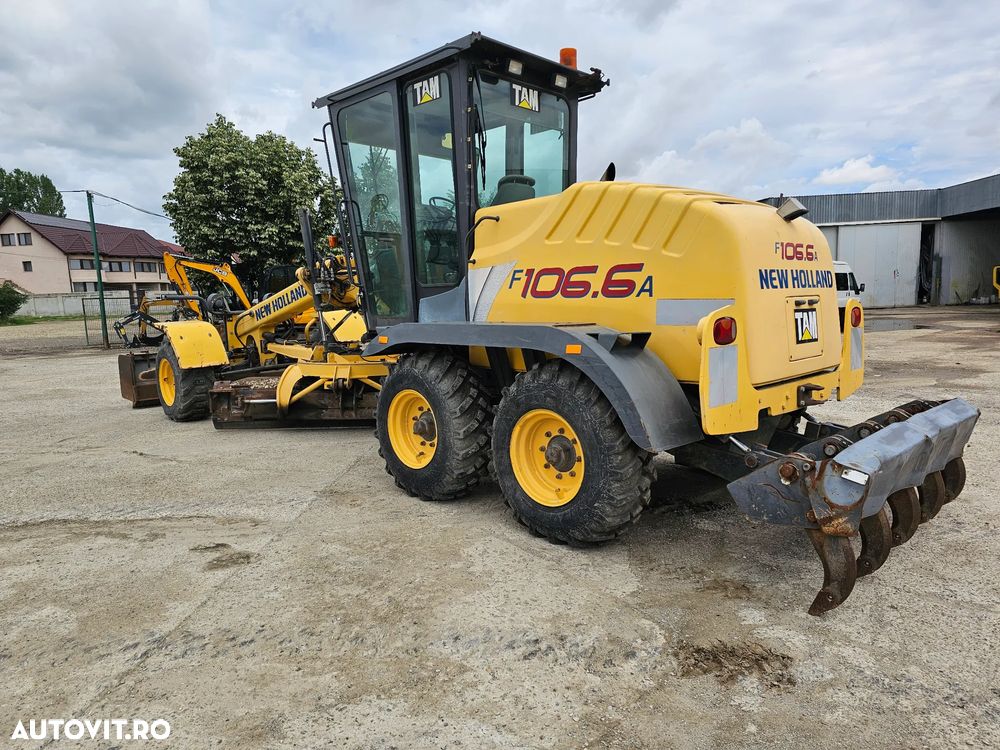 New Holland F106.6 A greder autogreder 6x6 laser complet - 3