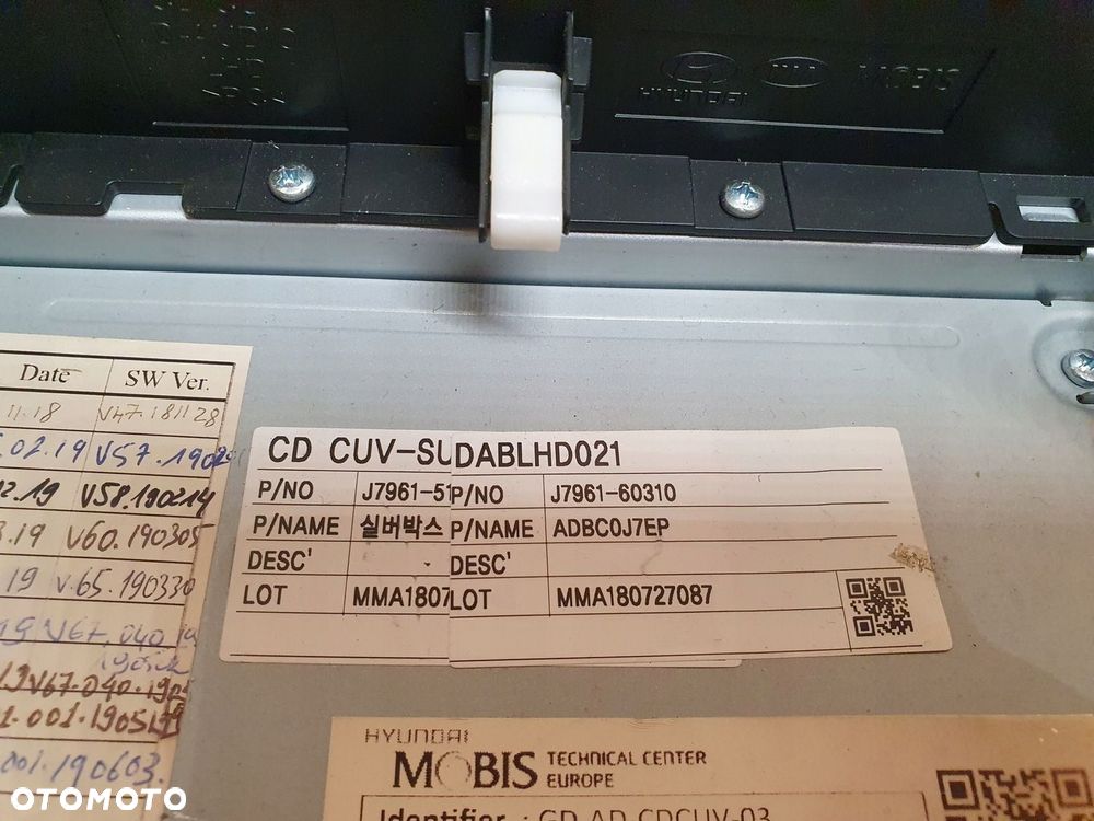 RADIO NAWIGACJA NAVI KIA x CEED III LIFT j7961-60310 PRO CEED XCEED EUROPA - 3