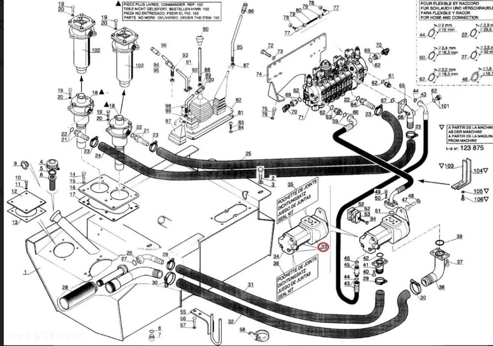 Pompa hydrauliczna 6705K 209366 Parker Manitou MT 1337 - 10