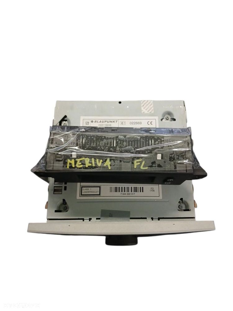 RADIO CD WYŚWIETLACZ OPEL MERIVA A LIFT 13190855 7644222317 MERIVA A - 2