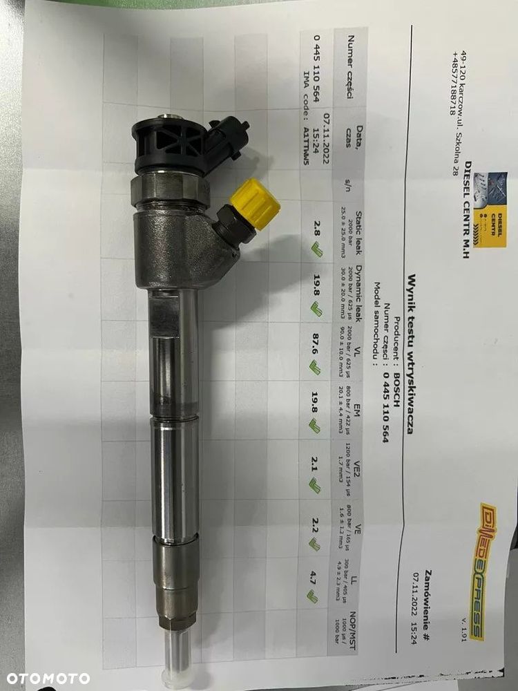 Wtryskiwacz 0445110564 5801644454 IVECO - 2