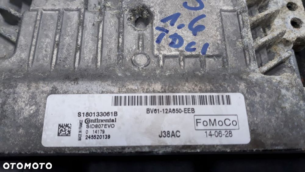 STEROWNIK SILNIKA komputer Ford 1.6 TDCI S180133061B BV61-12A650-EEB - 2
