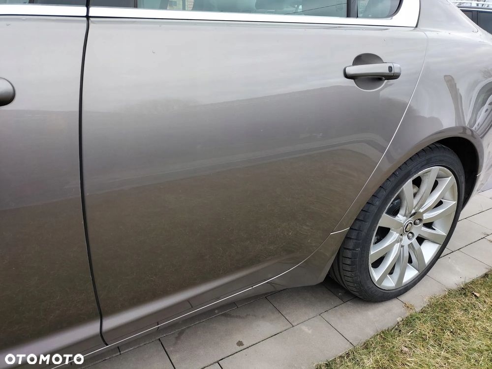 DRZWI LEWY TYŁ TYLNE KOMPLETNE LMO ORYGINALNY LAKIER JAGUAR XF X250 SEDAN - 2