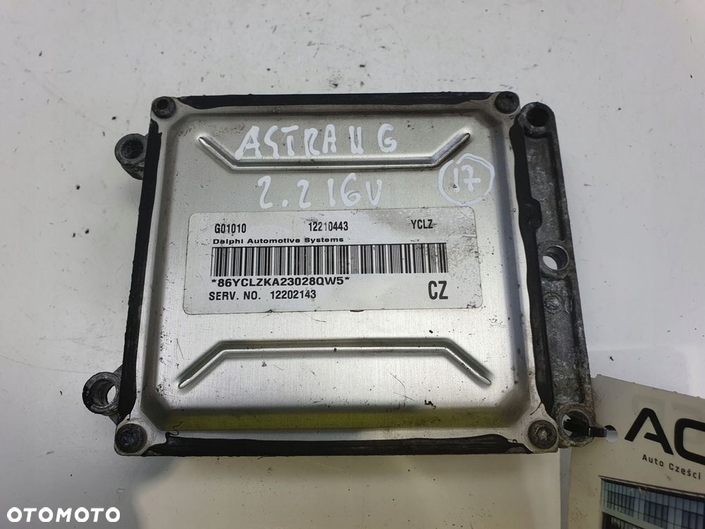 Opel Astra II G 2.2 16V STEROWNIK SILNIKA 12210443 - 7