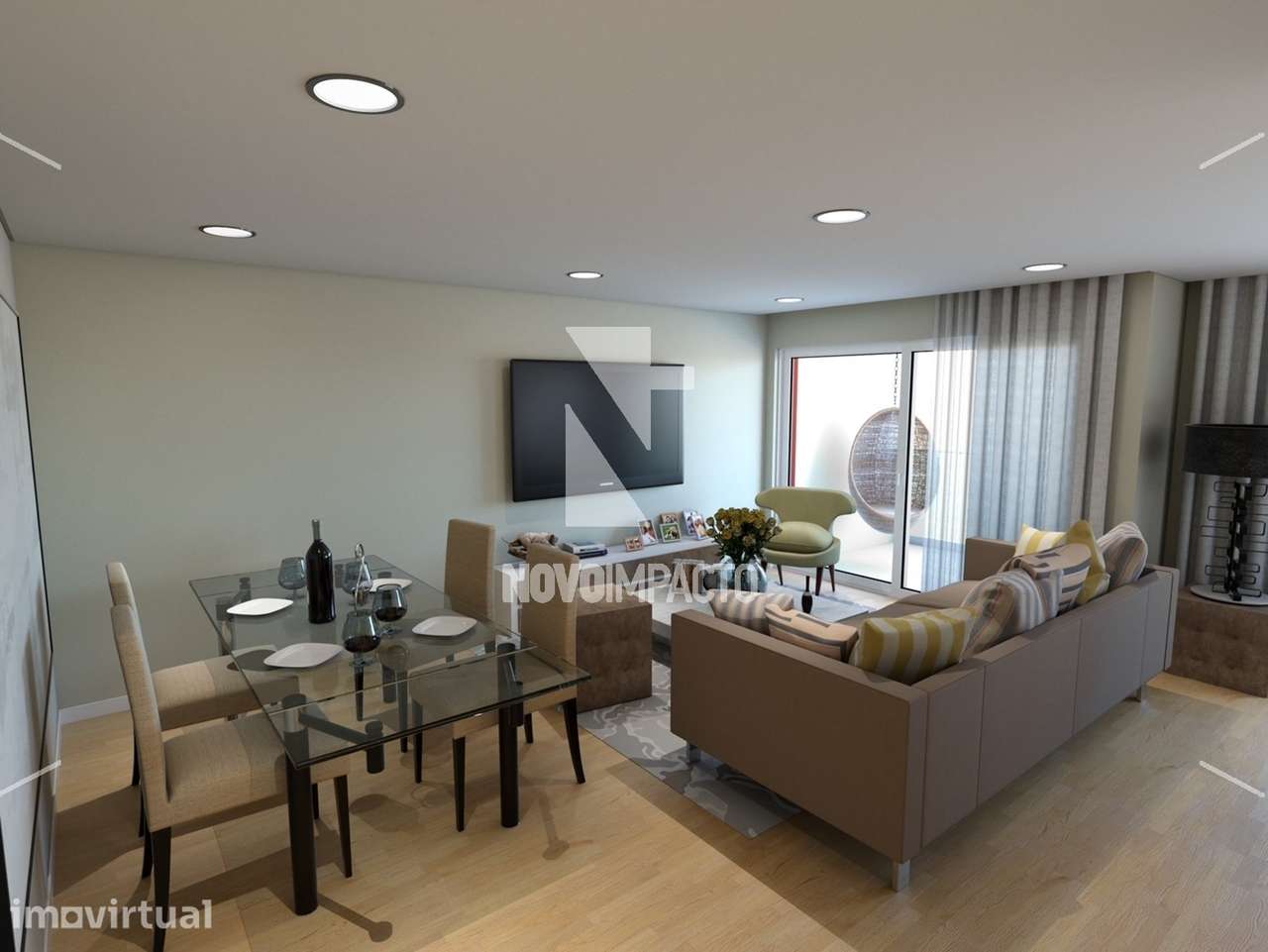 Apartamento T2 com 2 lugares Parqueamento no Montijo – Moderno, Lum... - Grande imagem: 3/15