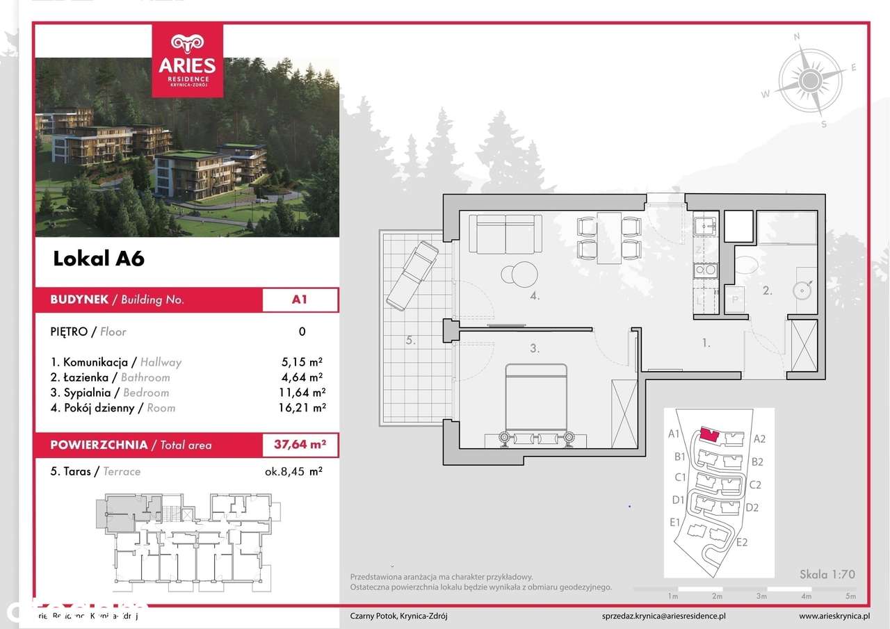 Apartament koło stacji narciarskiej Jaworzyna Krynicka