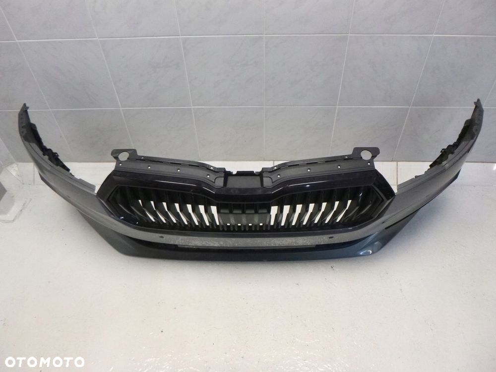 SKODA FABIA IV 4 ZDERZAK PRZÓD  PRZEDNI 4xPDC GRILL ATRAPA CHŁODNICY POD RADAR ORYGINAŁ - 8