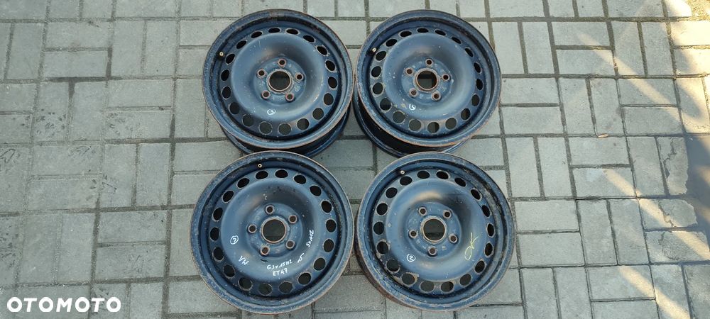 FELGI STALOWE 5x112 6Jx 15 CALI ET47 VW GOLF VI TOURAN CADDY AUDI A38P SKODA OCTAVIA  SEAT ALTEA TOLEDO LEON II KOMPLET 4 SZTUKI - 1