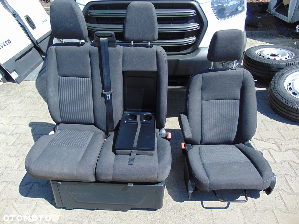 FORD TRANSIT MK8 fotele kanapa kabiny kierowca i pasażer KPL - 1