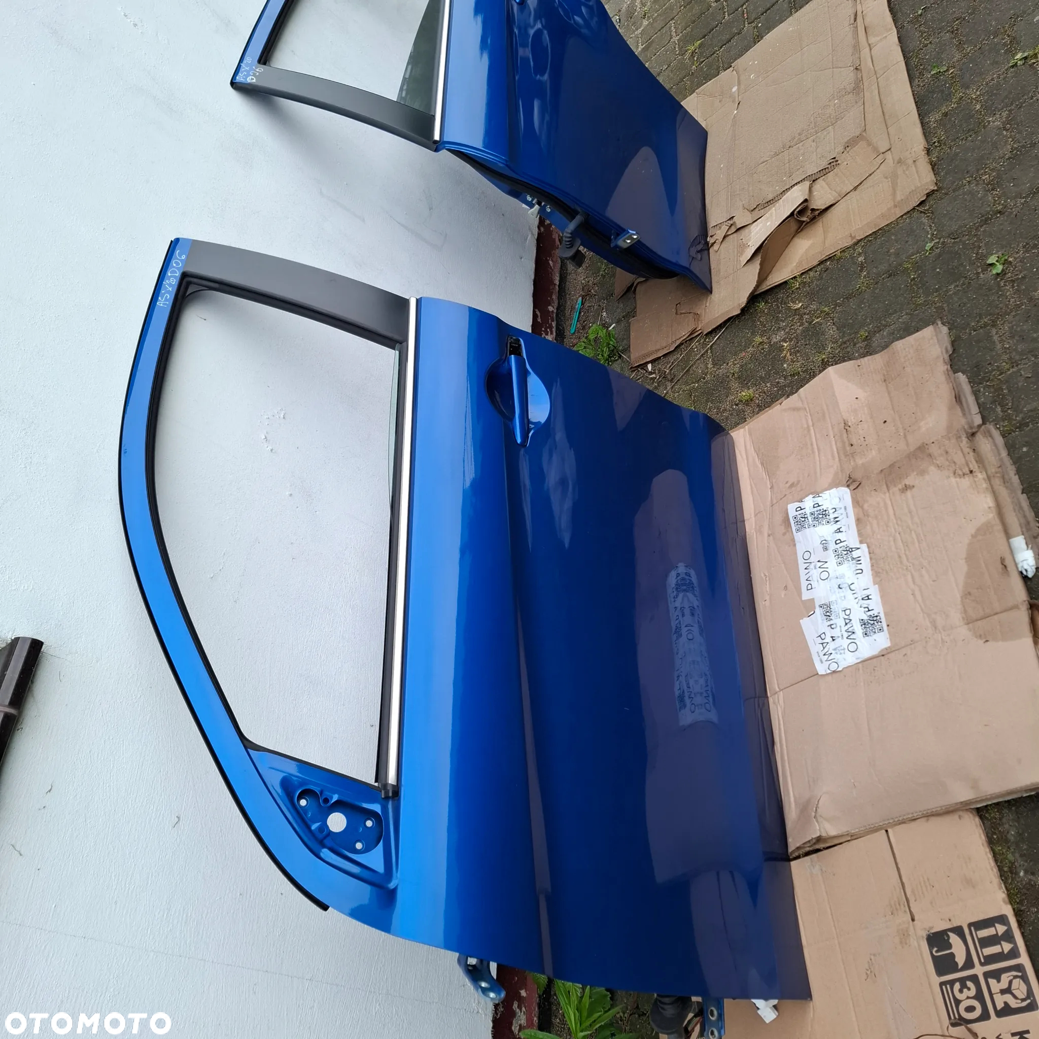 MITSUBISHI ASX D06 DRZWI LEWA STRONA PRZÓD LEWE TYŁ LEWE NIEBIESKIE w kolor demontaz poznan - 9