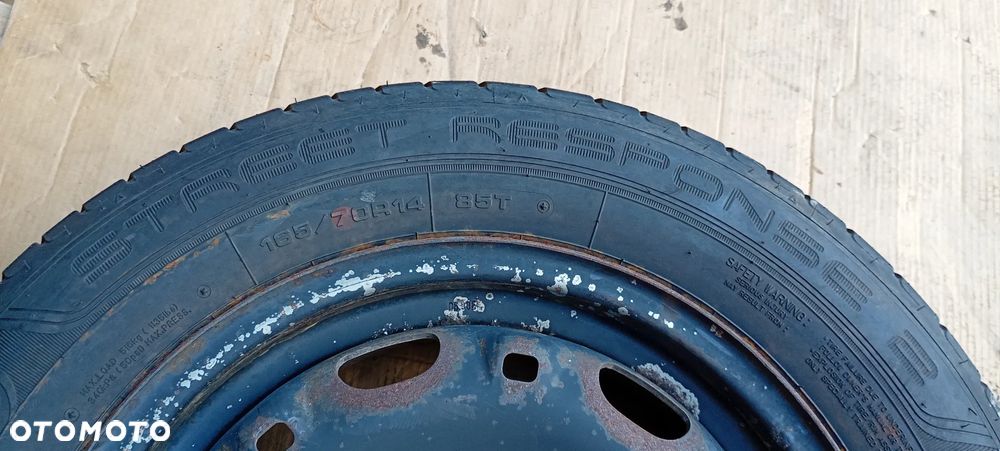 Felgi stalowe z oponami koła 5J ET35 165/70 R14 5X100 VW Polo Fabia 6Q0601027H - 18