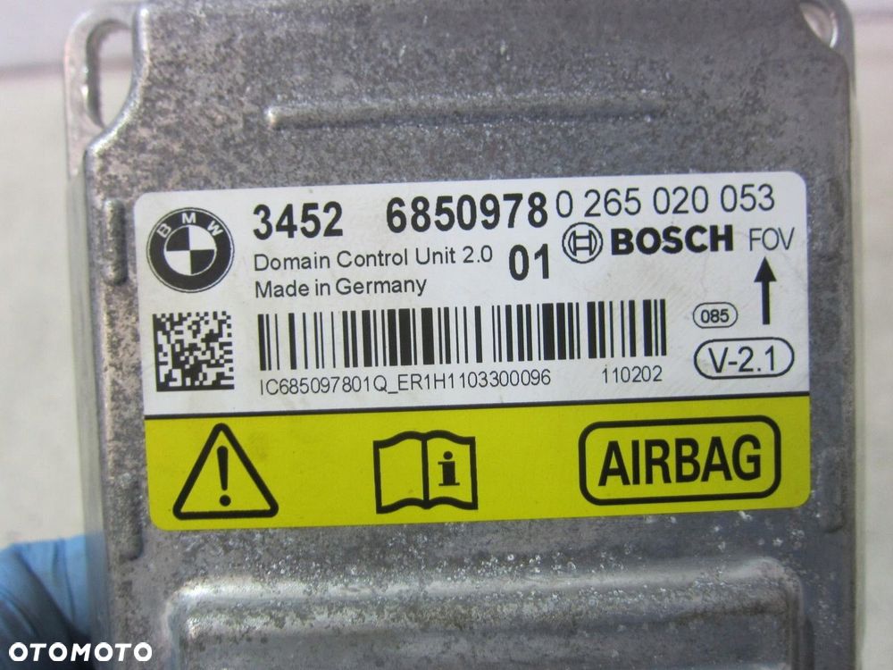 BMW X3 F25 USA MODUŁ STEROWNIK AIRBAG ICM 6850978 34526851285 34526850978 - 5