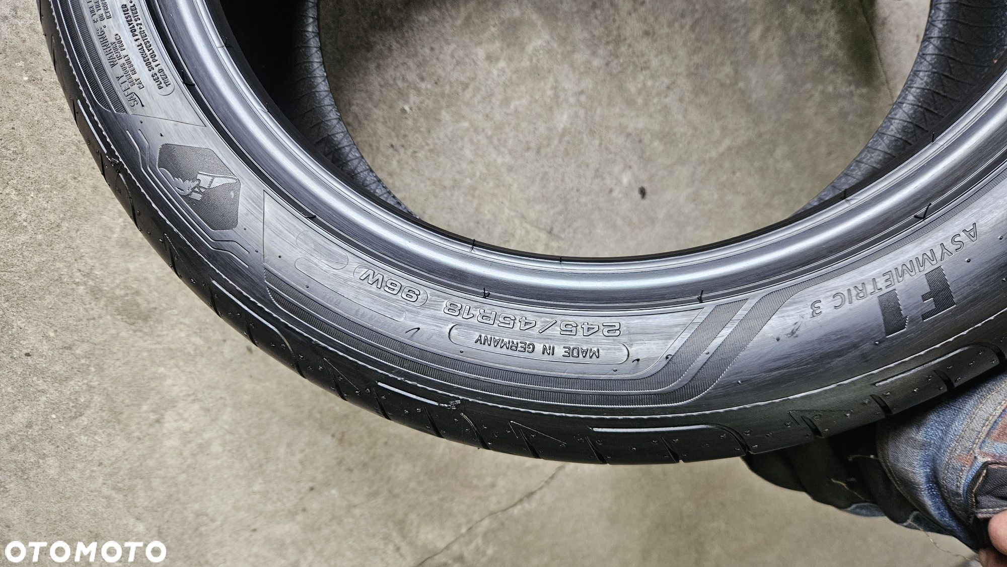 opony używane 245/45R18 Goodyear EAGLE F1 asymetric 3 - 7