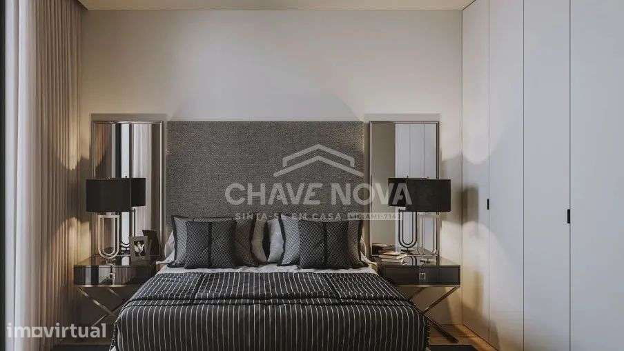 Apartamento T1 Novo c/Campo de Padel e Jardim em Canidelo - Grande imagem: 2/12