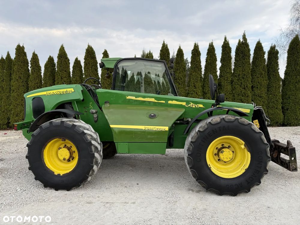 John Deere 3420 / TELESKOPOWA / 7 METRÓW / SZYBKA I MOCNA / BEZ DPF I ADBLUE / SPROWADZONA Z NIEMIEC / ŁADNIE UTRZYMANA / ORYGINAŁ / KLIMA / 33.7 26.6 42.7 38.7 531-70 532-70 735 741 634 3400 - 12