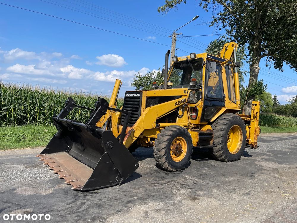 Caterpillar Koparko Ładowarka Cat 428B Caterpillar 428 Koparka Teleskop Krokodyl Widły - 3