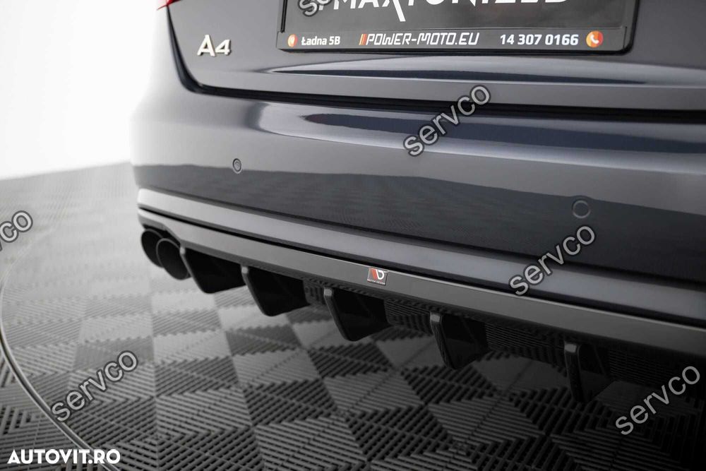 Difuzor bara spate Audi A4 B8.5 Facelift 2011-2015 v21 Maxton Design - 3