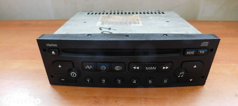 radio oryginalne CLARION CITROEN PEUGEOT 807 607 307 - 1