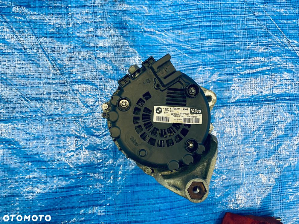 ALTERNATOR BMW E81 E84 E87 E90 E91 E60 E84 E83 2.0 D N47 VALEO 180A ; 7802261  ORYGINAŁ - 9