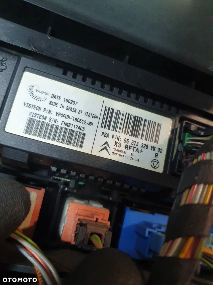 RADIO CD CITROEN C5 II 2004-2008 LIFT 9660647977 + RAMKLA PANEL KOMPLET - 4