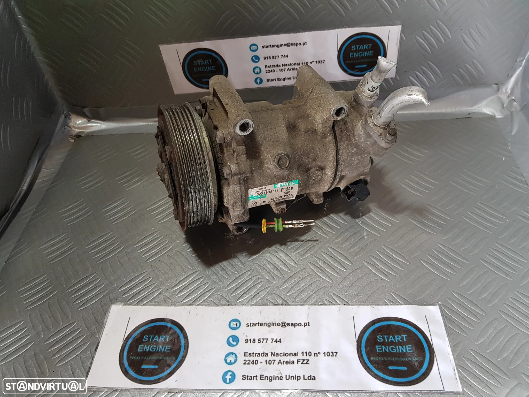 Compressor Ar Condicionado Peugeot 207 308 5008 3008 Partner Citroen Berlingo C4 C5 C3 1.6 HDI - 4