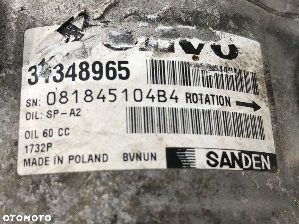 SPRĘŻARKA KLIMATYZACJI  VOLVO V40 liftback (525, 526) 2012 - 2022 D4 140 kW [190 KM] olej - 5